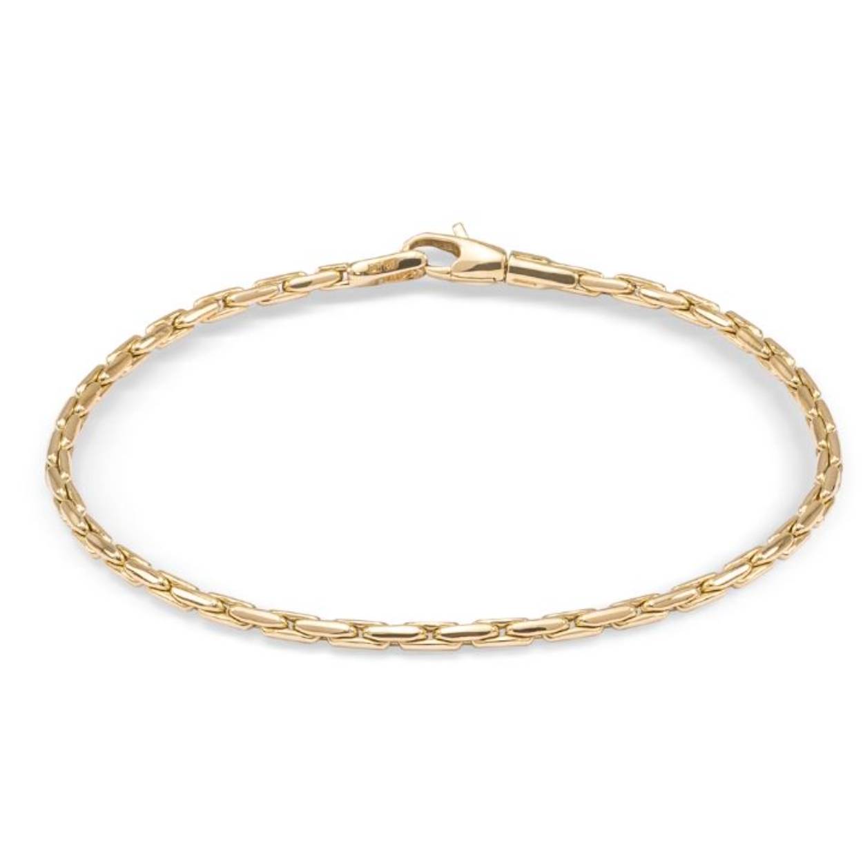 14krt Geelgouden Monzario armband met fantasieschakel.
