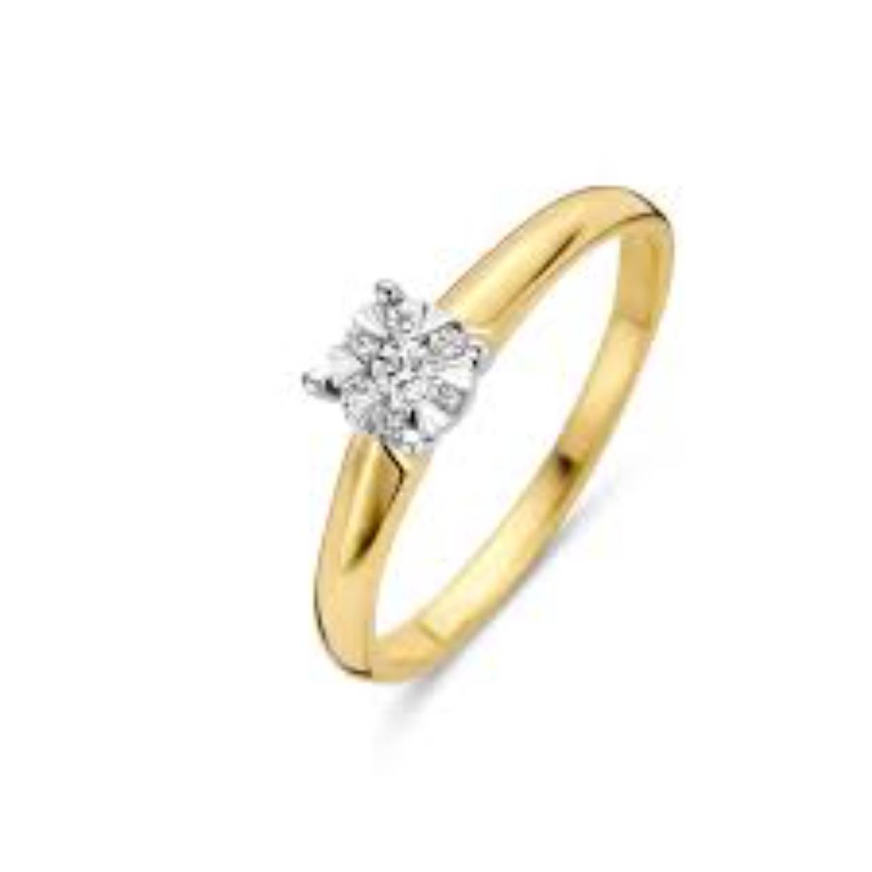 bi color ring diamant