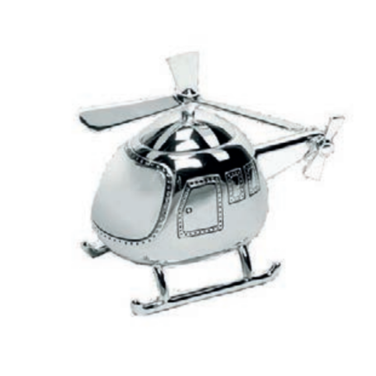 Spaarpot | Helikopter | WG-00180 | Verzilverd