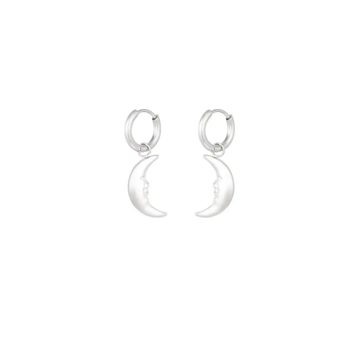 Moonlight earrings - Silver Color color