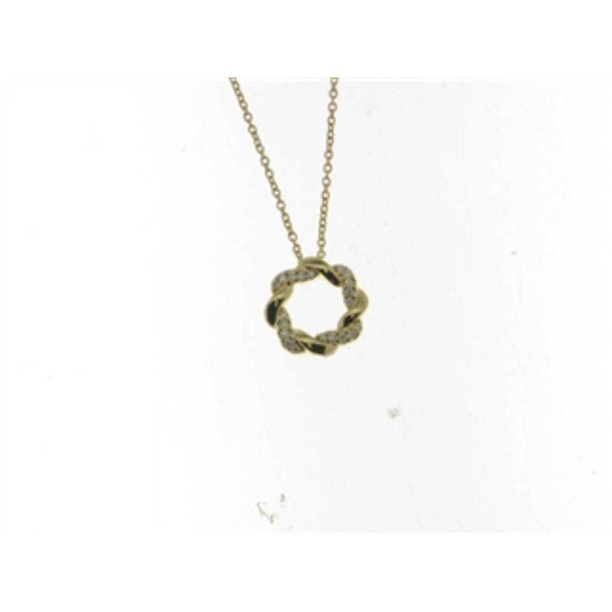 Naiomy Gold collier goud bicolor briljant