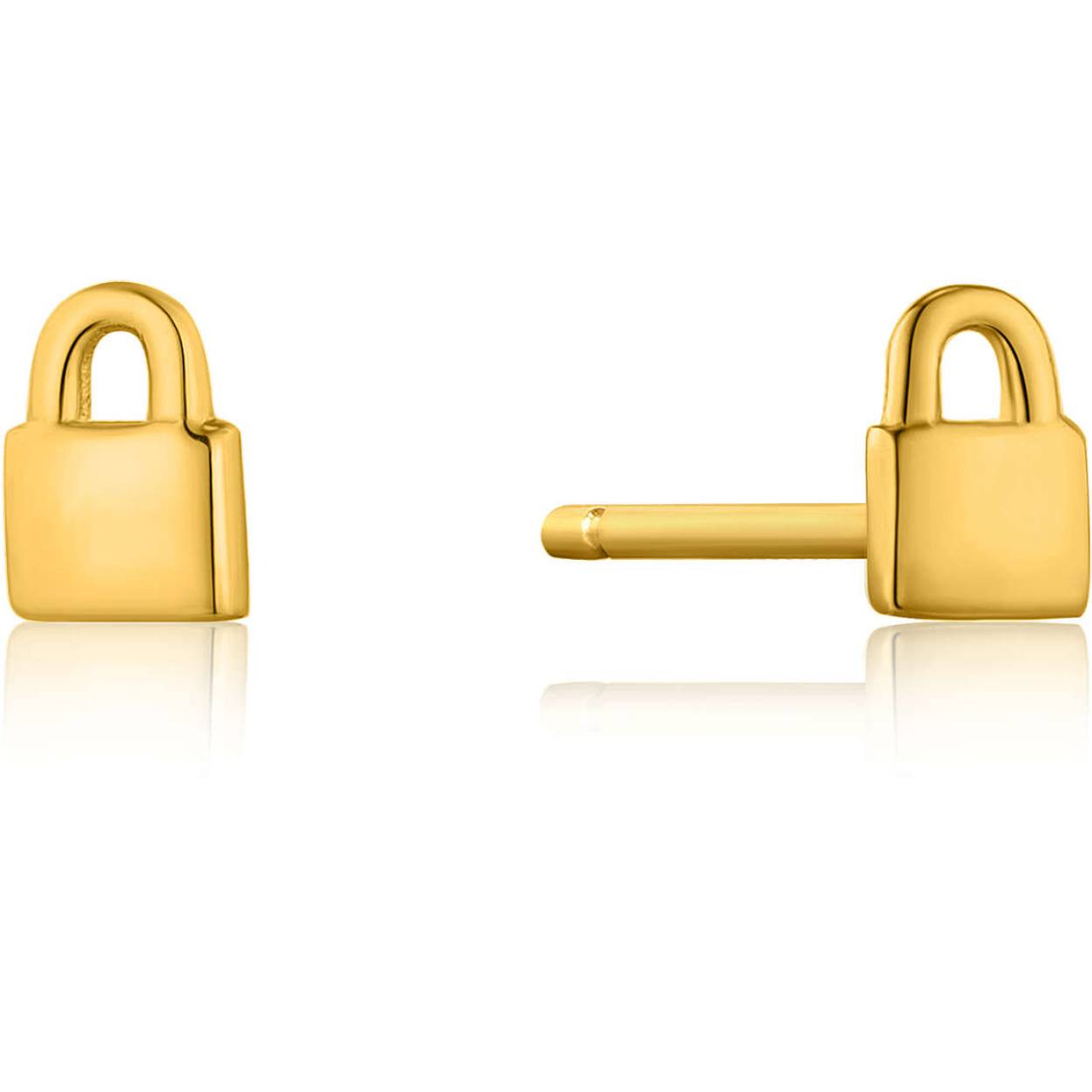 ANIA HAIE UNDER LOCK & KEY AH E032-99G DAMES OORRINGEN . Een mooi sieraad gemaakt van Zilver in de kleur Goudkleurig. In dit sierraad zijn Zirconia verwerkt. Het sieraad heeft een diameter van 4 mm.
