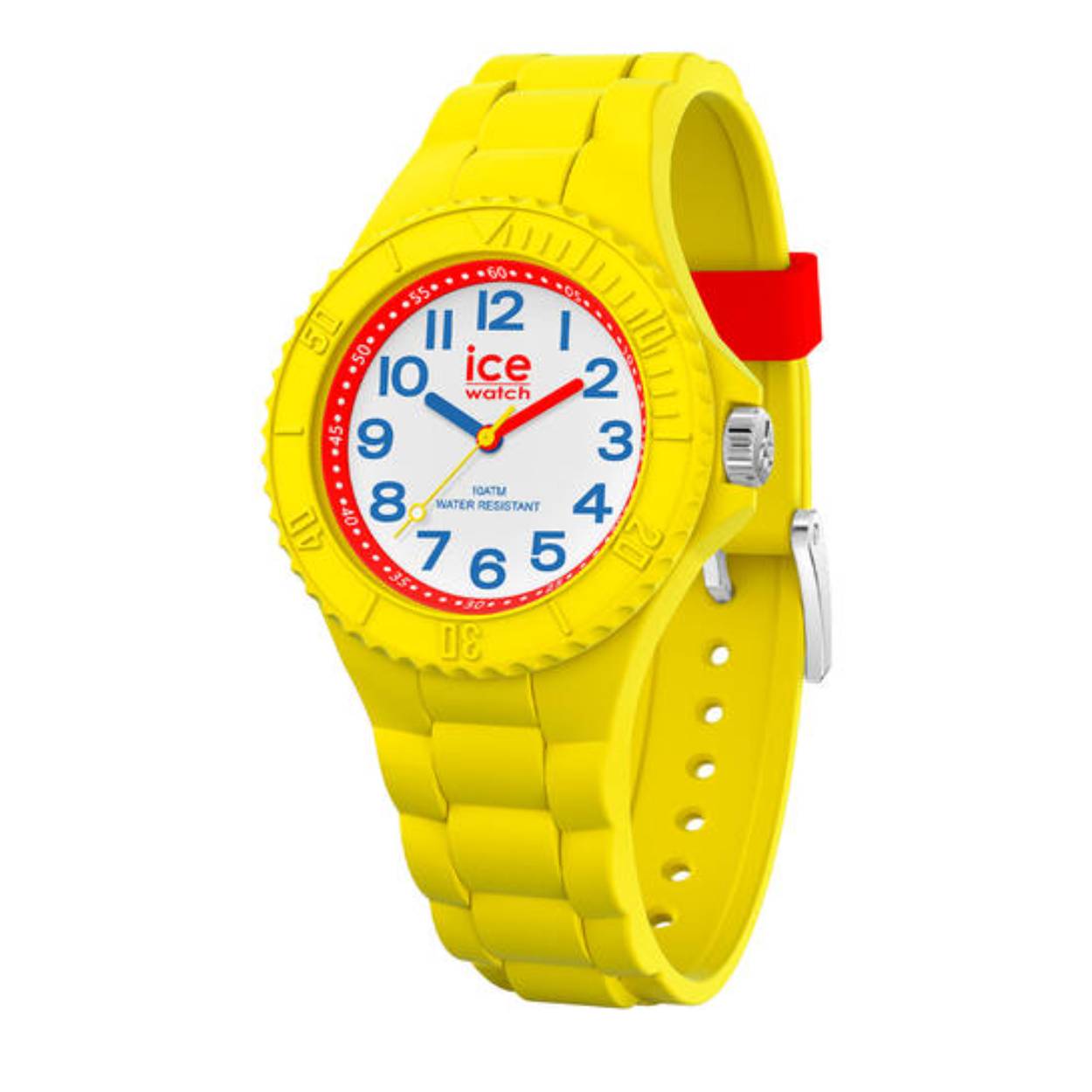 ICE-Watch bestaat al sinds 2007 en heeft als motto "Change. You can". De horloges staan bekend om de verschillende kleuren - van transparant tot fel gekleurd. Dit zorgt ervoor dat er een Ice-Watch is voor elke smaak, stijl en elke look.

Wordt geleverd in originele Ice-Watch horlogedoos en 2 jaar officiële garantie.

Dit horloge heeft een witte analoge wijzerplaat en gele kast (30 mm diameter)en is voorzien van mineraalglas. Het horloge is voorzien van een quartz uurwerk en is 10 ATM/Bar (100m) waterdicht. Dit horloge komt uit de Ice Hero serie. Het horloge heeft geen extra functies.