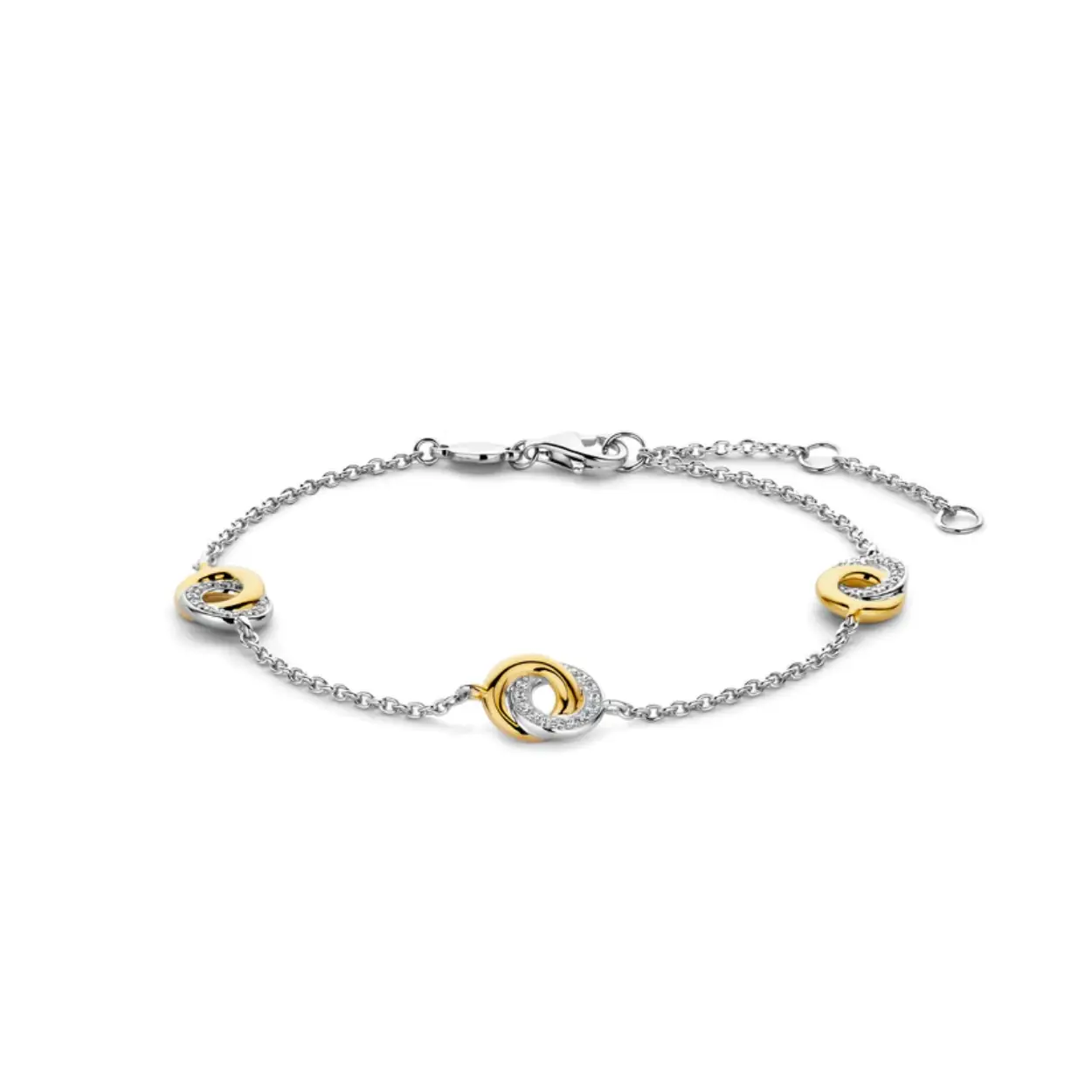 Ti Sento Armban Verguld met zirk 