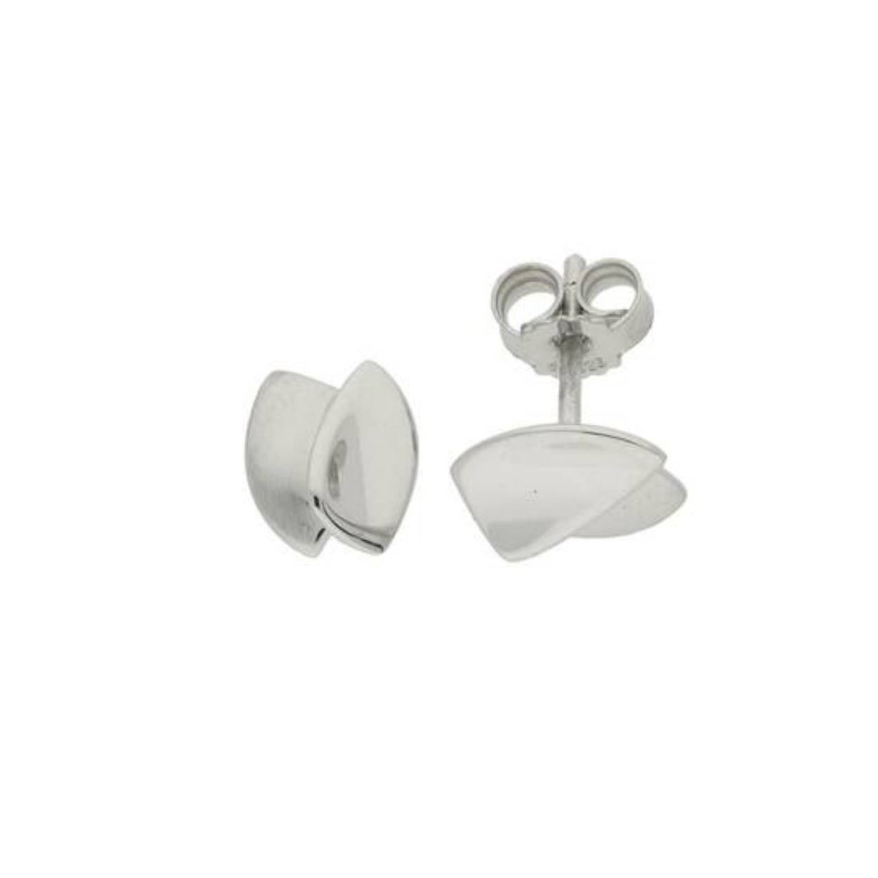 Huiscollectie 925 zilveren oorknoppen mat/glans 