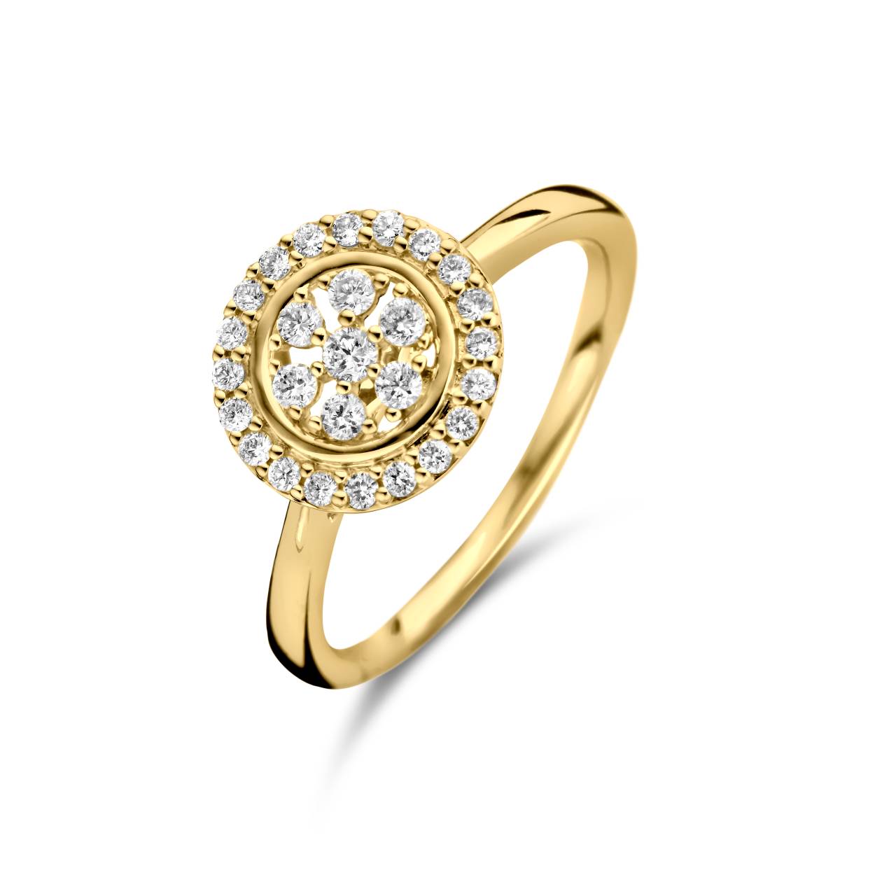  Briljant ring man made diamant gg 0.30ct h/si 
Deze diamanten zijn door de mens gemaakt dus niet in de grond gevonden in de natuur
