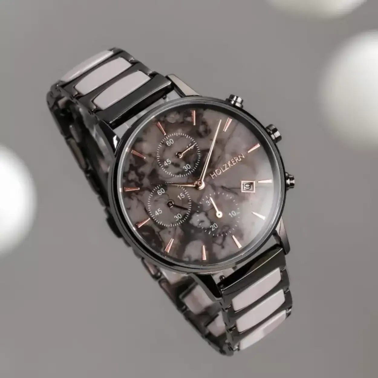Dames horloge in de kleur marble/ceramic