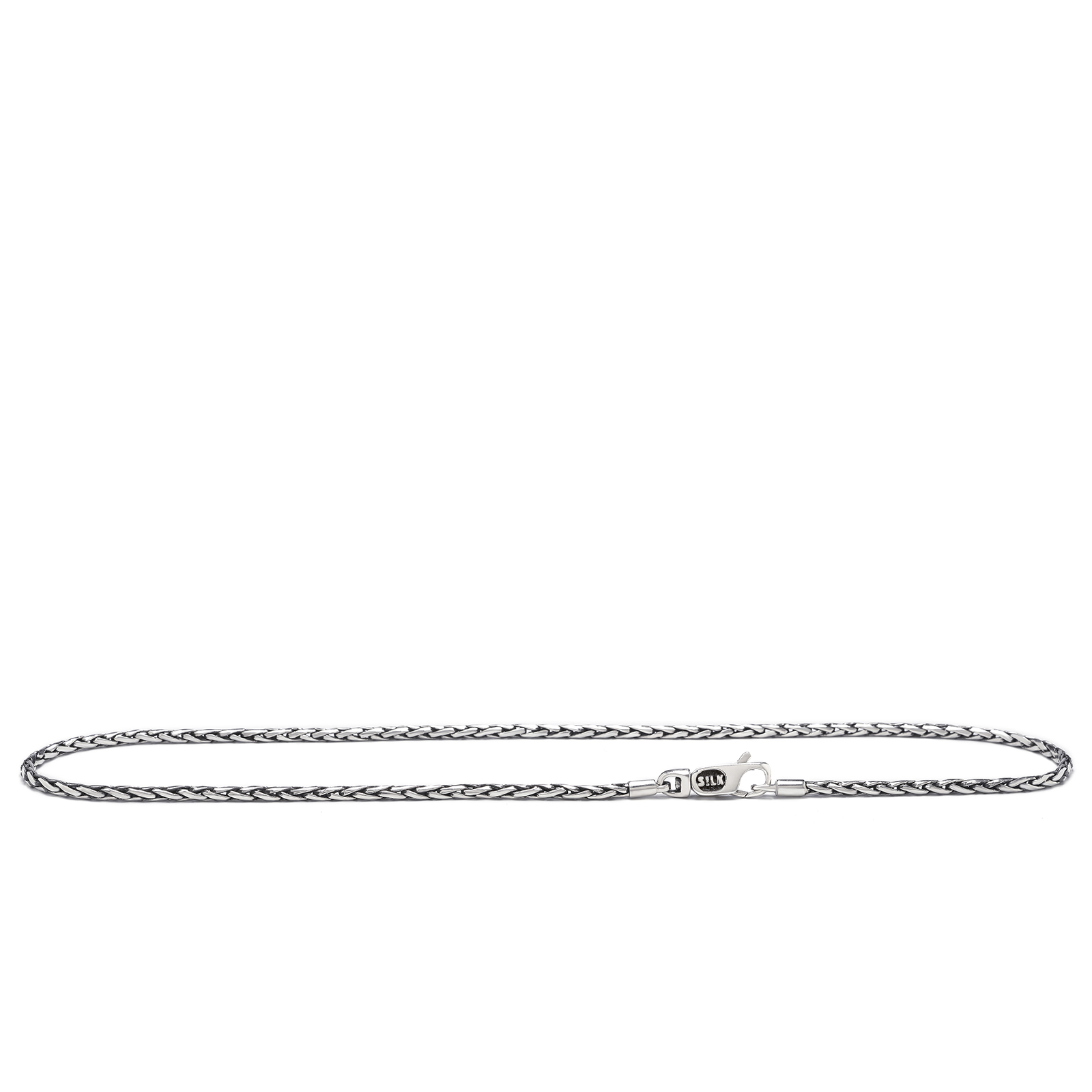 Zilvren Silk collier 50cm 168