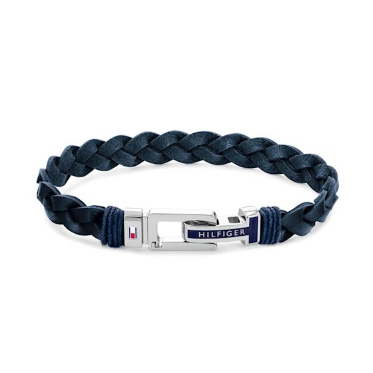 Tommy Hilfiger lederen armband, blauw