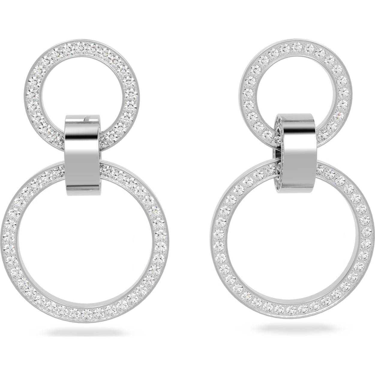 Met deze stoere kroonluchteroorbellen valt u gegarandeerd op. De verstrengelde cirkels met rodium toplaag en schitterend kristalpavé geven blijk van vakmanschap en maken elke look speciaal.

Artikelnr.: 5636503
Collectie:  Hollow
Kleur:  Wit
Lengte: 3.9 cm
Breedte: 2.3 cm
Materiaal:  Kristallen, Rodium-verguld
Gewicht (individueel product):  2.8 g