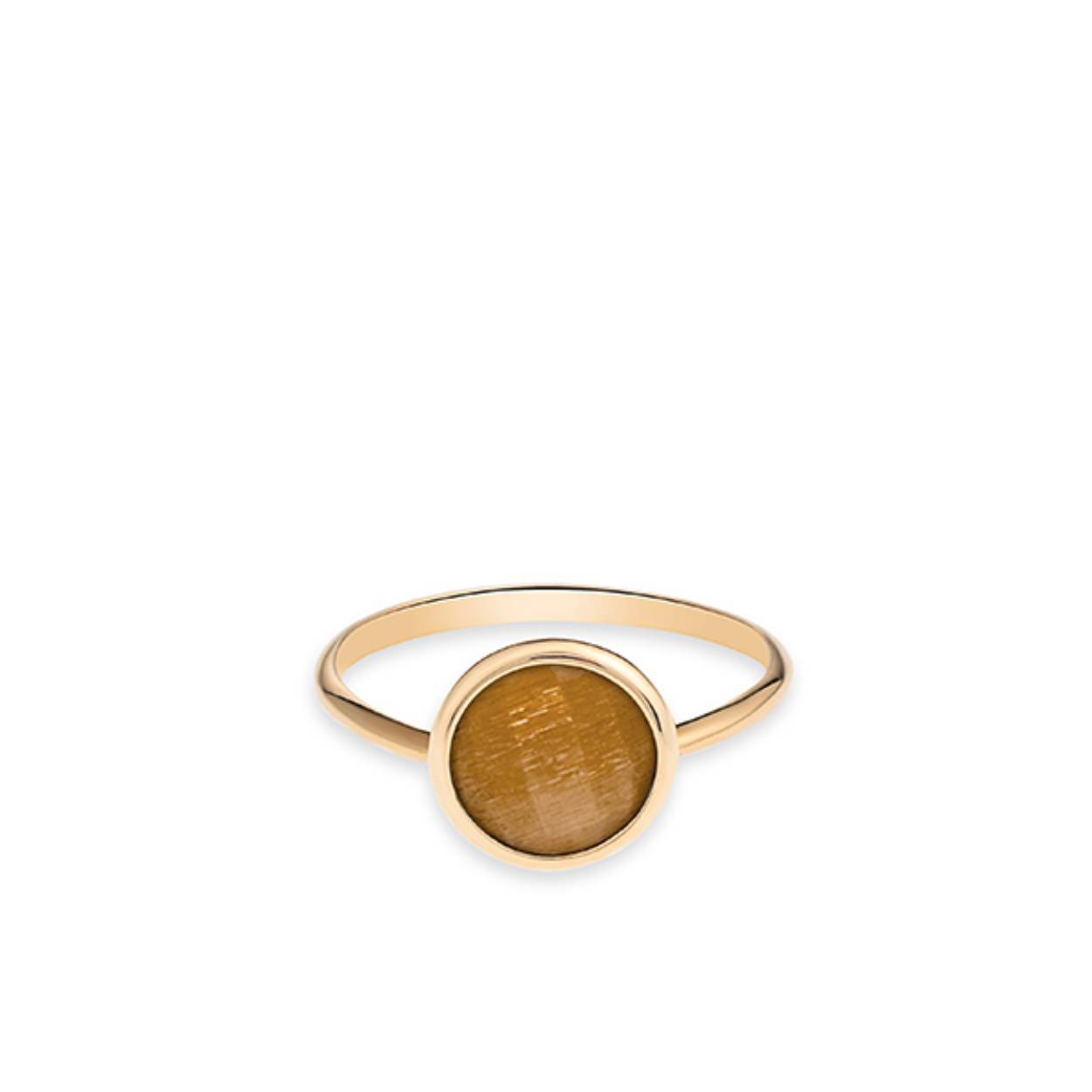 Italo Bottene gouden dames ring met "golden sunstone".