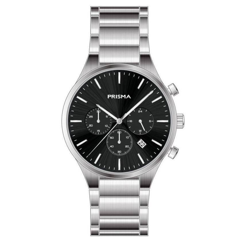 Prisma horloge 2072 heren chronograaf titanium saffierglas 10 ATM
