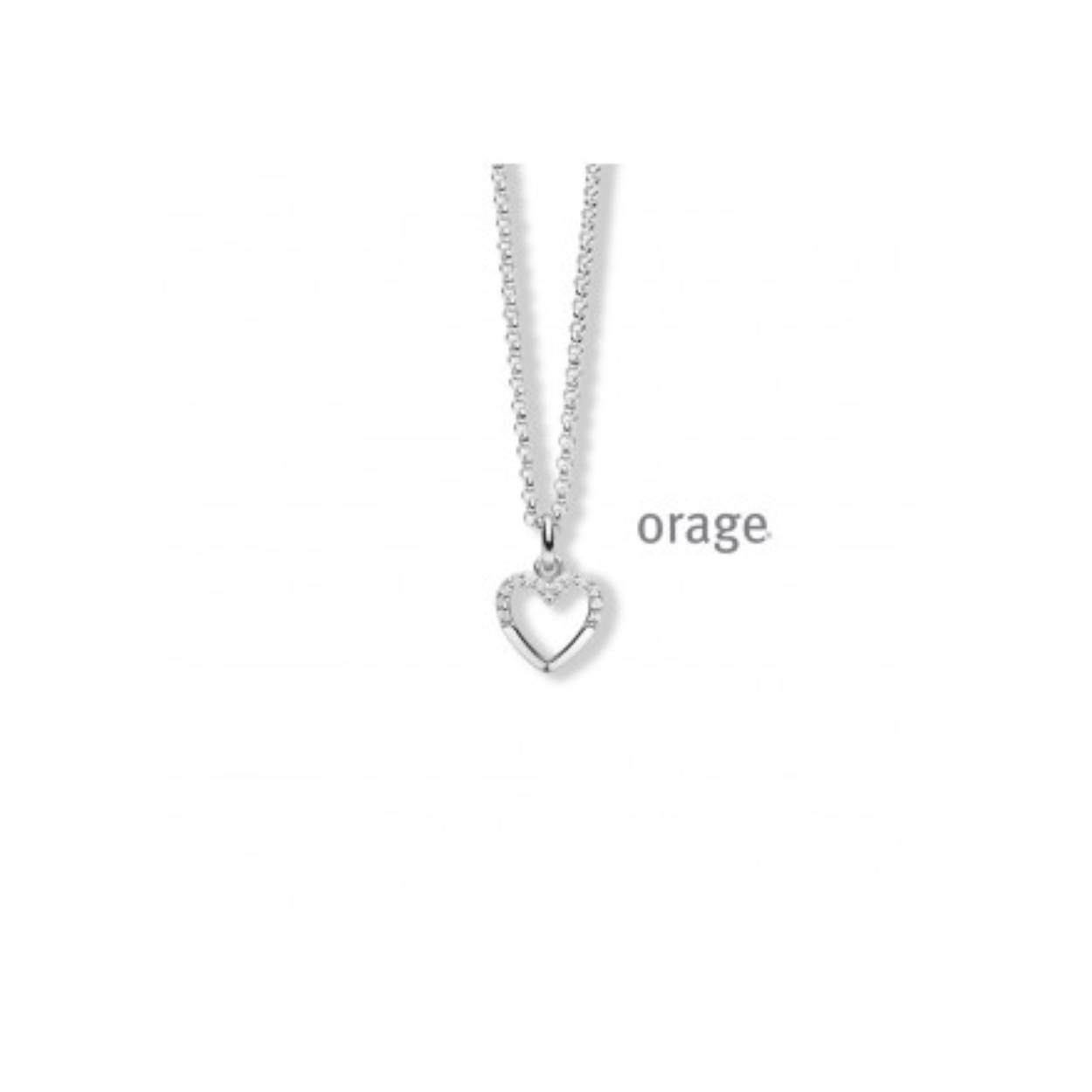 Ketting hart 925 rh cz