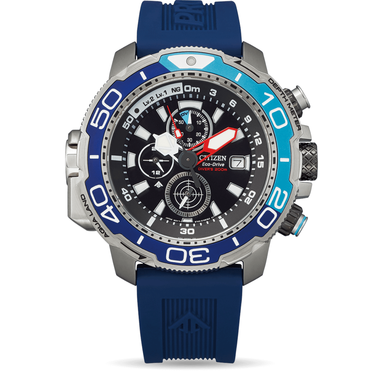 Promaster Cal. B740 + verlengstuk duikers band. Eco-Drive. Saffierglas. 200m WR