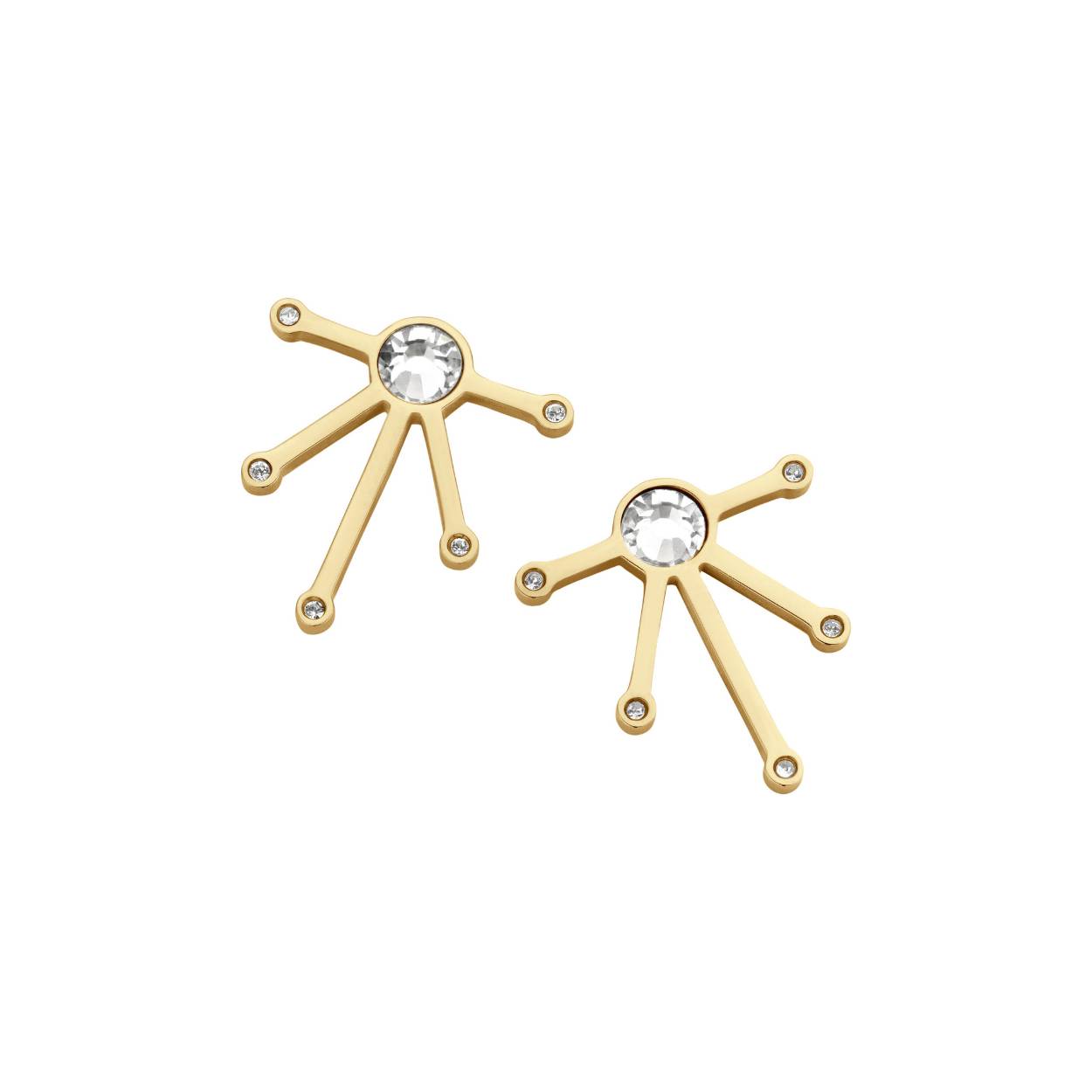Melano friends stars large oorbel - goudkleurig - dames