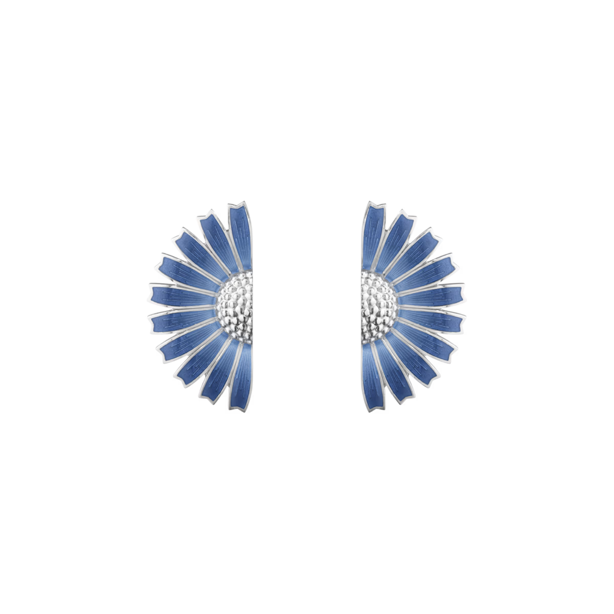 Half flower blue enemal limited-edition