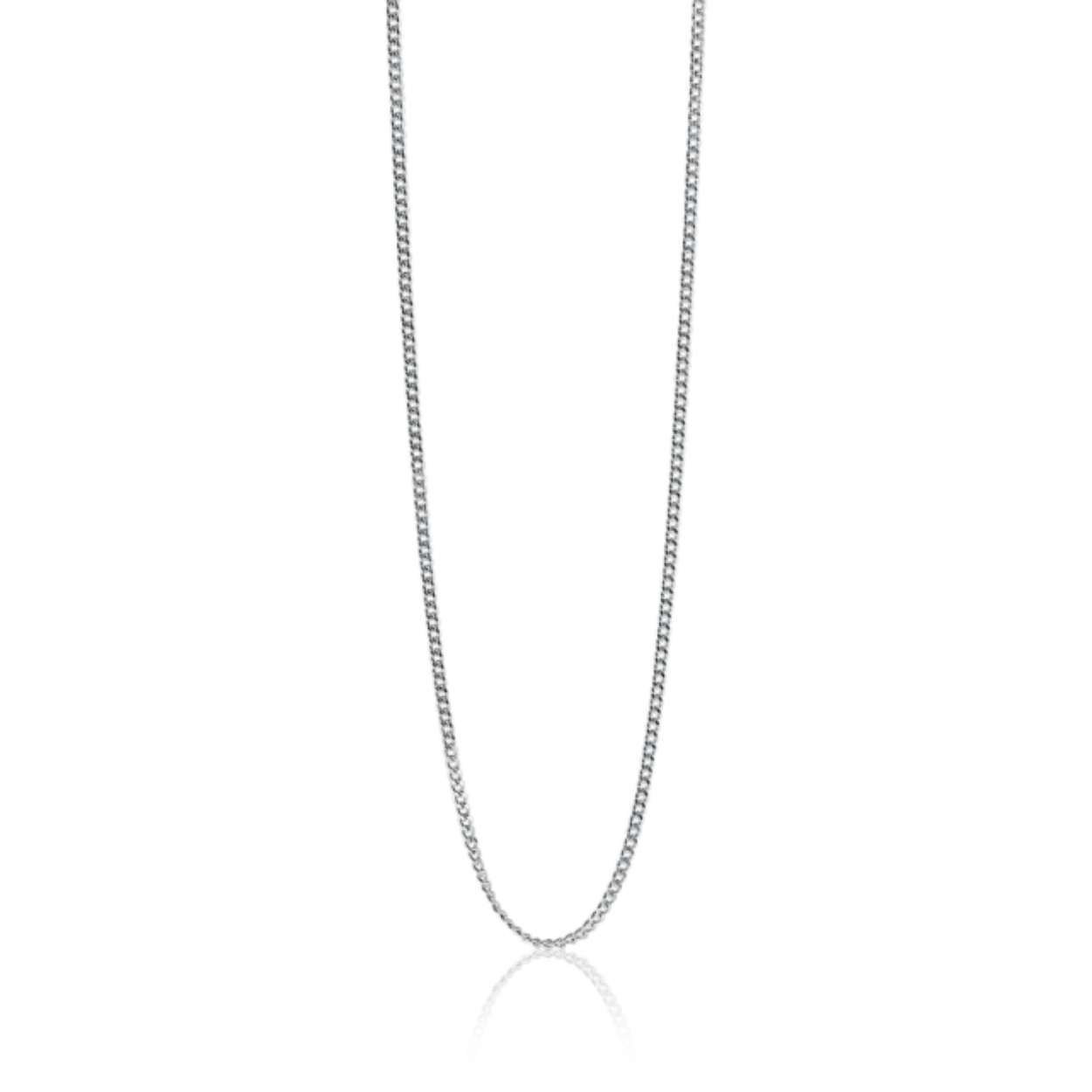 70cm ZINZI zilveren gourmet ketting. ZILC-G70