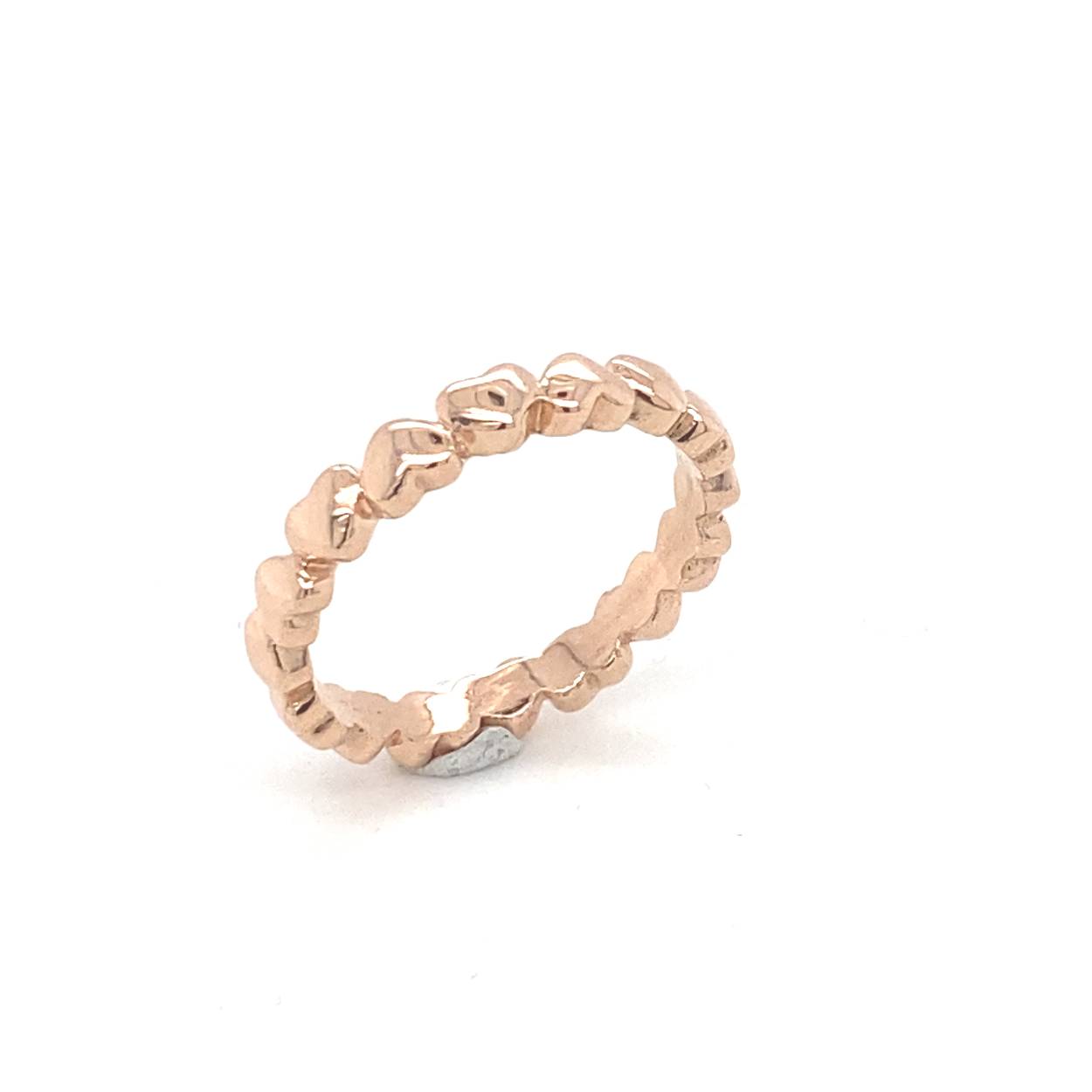 rose gouden hartjesring