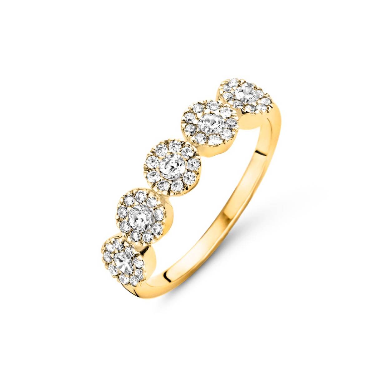 Ring goud 18kt met diamanten uit de Davice collection