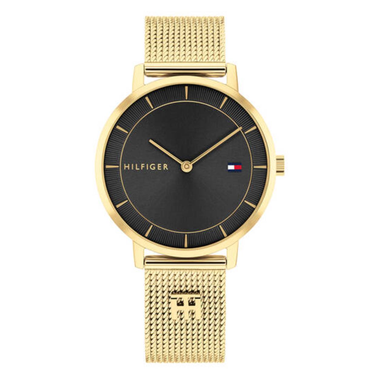 Tommy Hilfiger TH1782739 Horloge Dames Staal Goudkleurig 35mm
Dit specifieke horloge van Tommy Hilfiger uit de Tea serie met artikelnr: TH1782739 is een casual horloge die zeker niet in je collectie mag ontbreken. Het stalen dameshorloge heeft een ronde goudkleurige kast met een gladde bezel. Het horloge heeft een zwarte sunray wijzerplaat met een ingestanste buitenzone met fijne plisséprint.. De goudkleurige milanese band is op lengte verstelbaar, heeft een druksluiting en heeft een toegepaste TH-charme op de band die goudkleurig is. Het horloge heeft een mineraalglas, een doorsnee van 35mm en is 3ATM.  

Het merk:
Sinds de lancering van het merk in 1985 is Tommy Hilfiger wereldwijd bekend geworden als pionier van de klassieke Amerikaanse coole stijl. Geïnspireerd door de iconische popcultuur en het Amerikaanse erfgoed. De dames en herencollectie van dit seizoen bestaan uit minimalistische silhouetten en rustieke lederen details. De herenhorlogecollectie biedt iconische uurwerken met roestvrijstalen, lederen en siliconen banden.

Specificaties:
- Mineraalglas
- Ronde kast 35mm
- Goudkleurige horlogekast
- Zwarte wijzerplaat
- Goudkleurige milanese band
- 3ATM