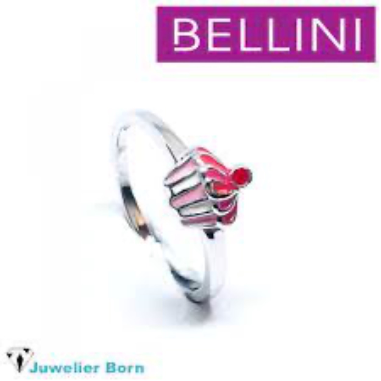 zilveren ring cupcake