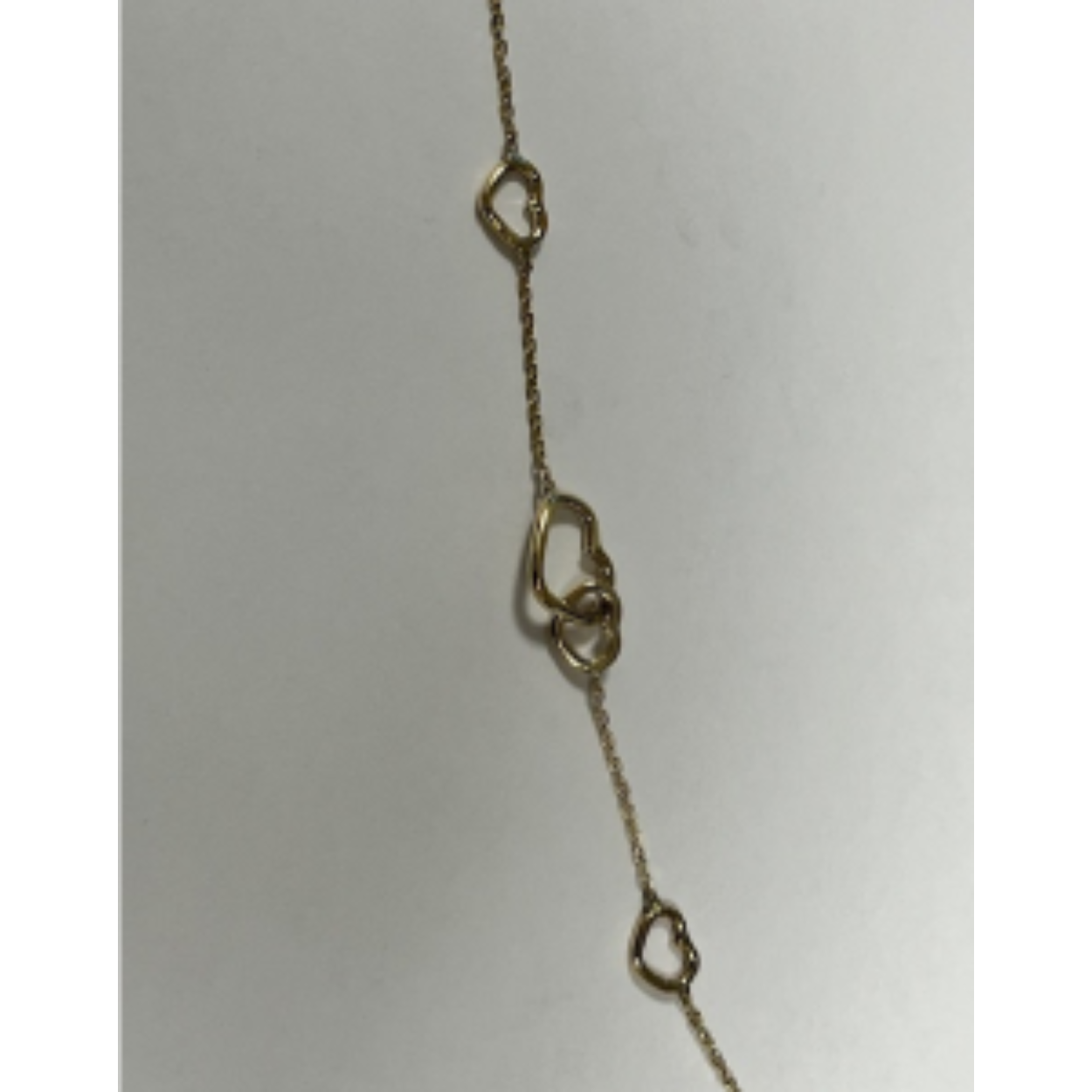 1284-A ggoud armband met harten