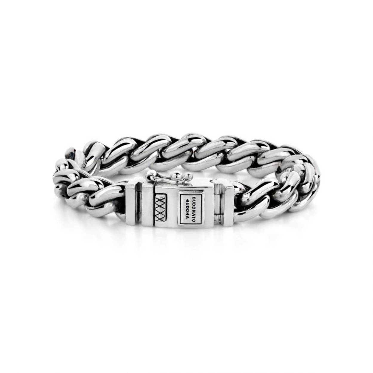 Zilveren Buddha to buddha armband