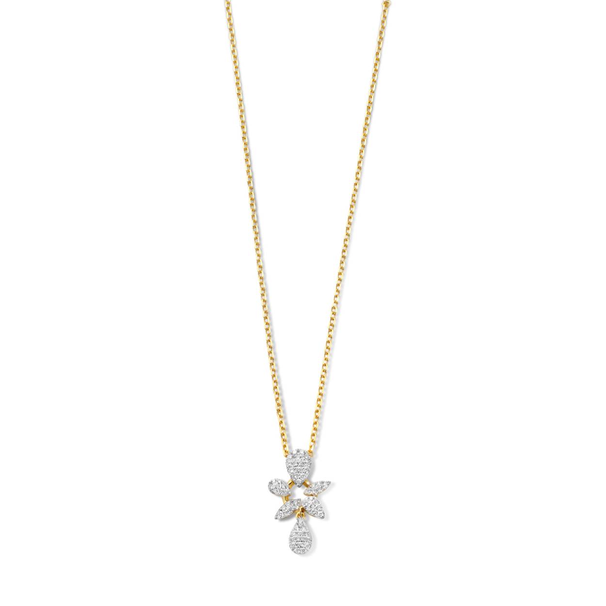 Hanger 18 kt goud  +0.29ct brilj