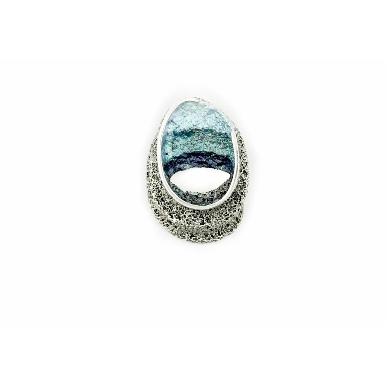Arior - Zilveren hanger, Small Blue Formentera Sinera, 20x28mm - 1173662XPU