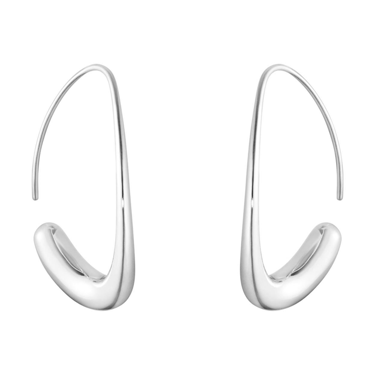 Two organic natural egg shaped are forever linked together, the smaller one nestling inside the larger one, to form these stunning sterling silver earrings. Symbolising the strong relationships between two people - mother and child, lovers or siblings perhaps - they have a powerful emotional impact that adds another level of thought when gifting them as an expression of love.

Inspired by the unique bond between mother and child, Jacqueline Rabun’s symbolic and creative Offspring collection has proved a firm favourite with women of all ages. Giving her work an emotional depth, she has designed pieces that work as jewellery but also as strong statements of love.

These sterling silver earrings are suitable for pierced ears.