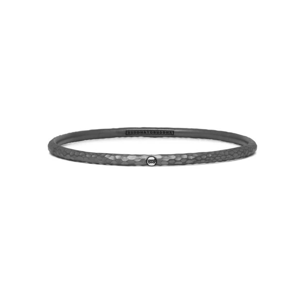 BUDDHA TO BUDDHA ARMBAND DUNIA HAMMERED ZWART MAAT S
