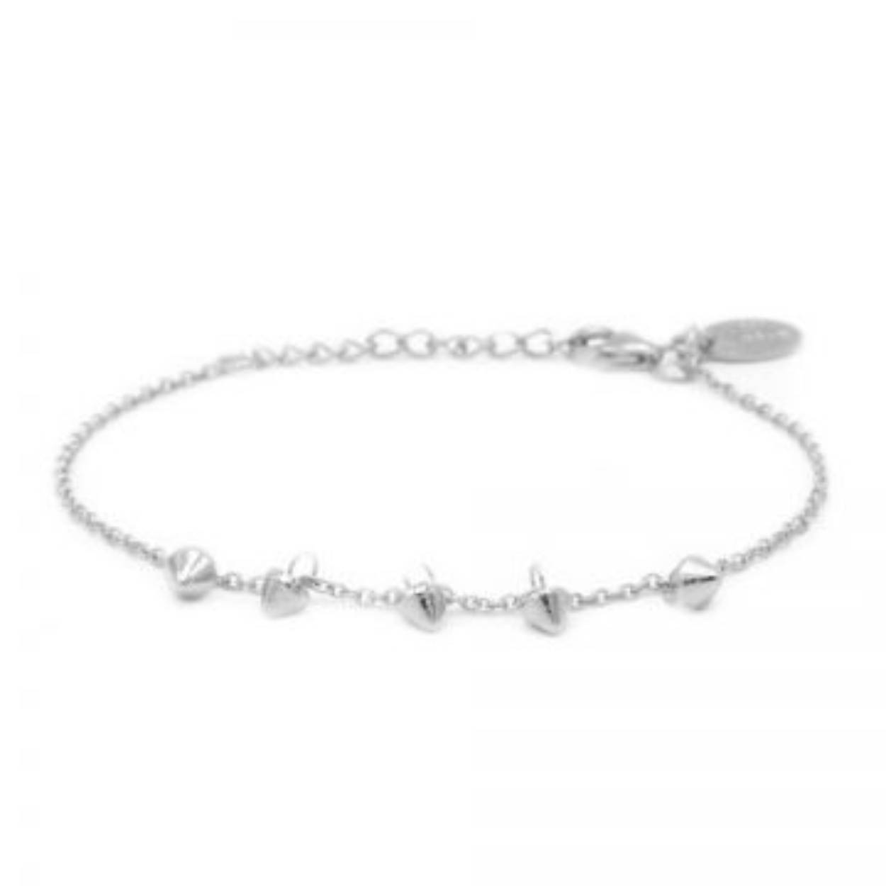 Bracelet 5 Mini Cones Silver