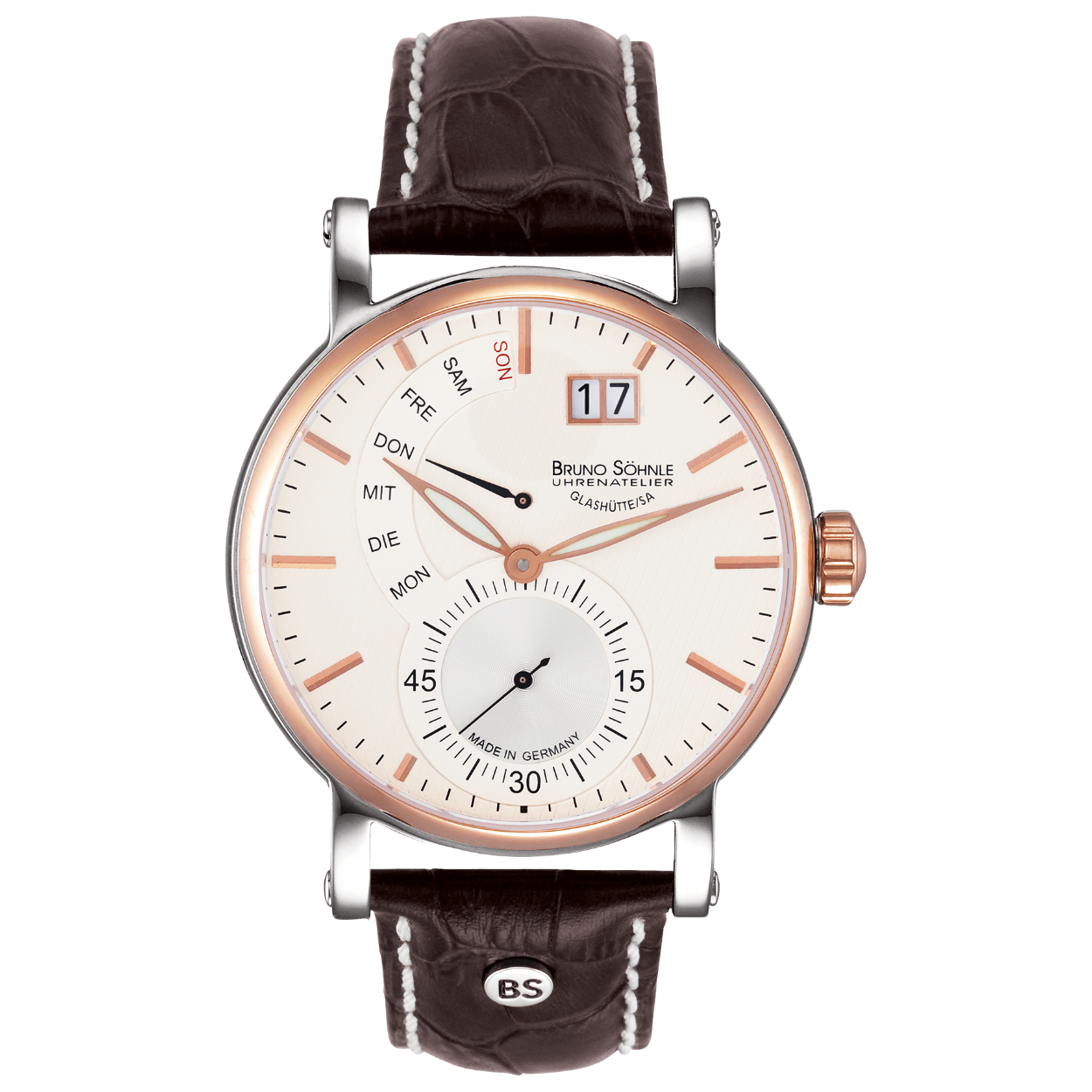 heren horloge bruin leren band