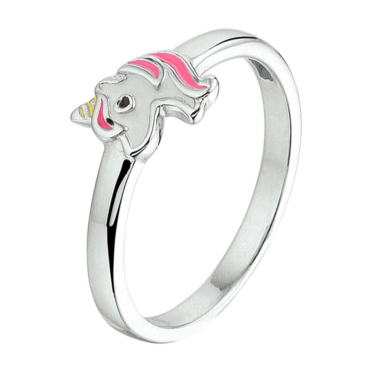 zilveren kinderring unicorn