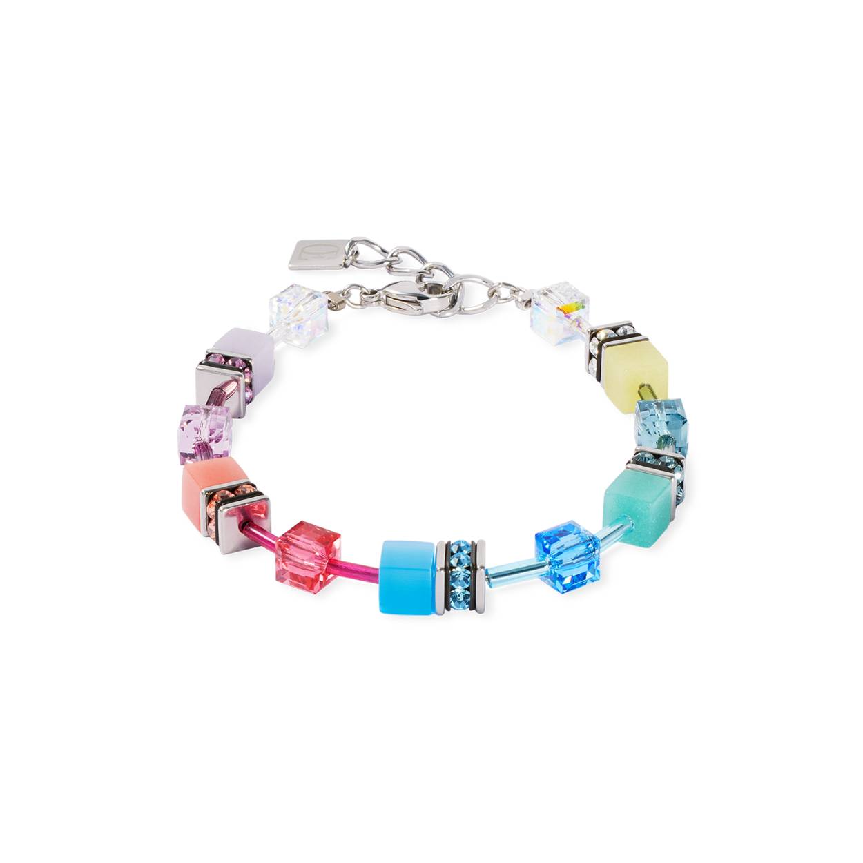 Coeur de Lion armband Multi Silver 2838/30-1517
Met Swarovski en Polaris in verschillende kleuren