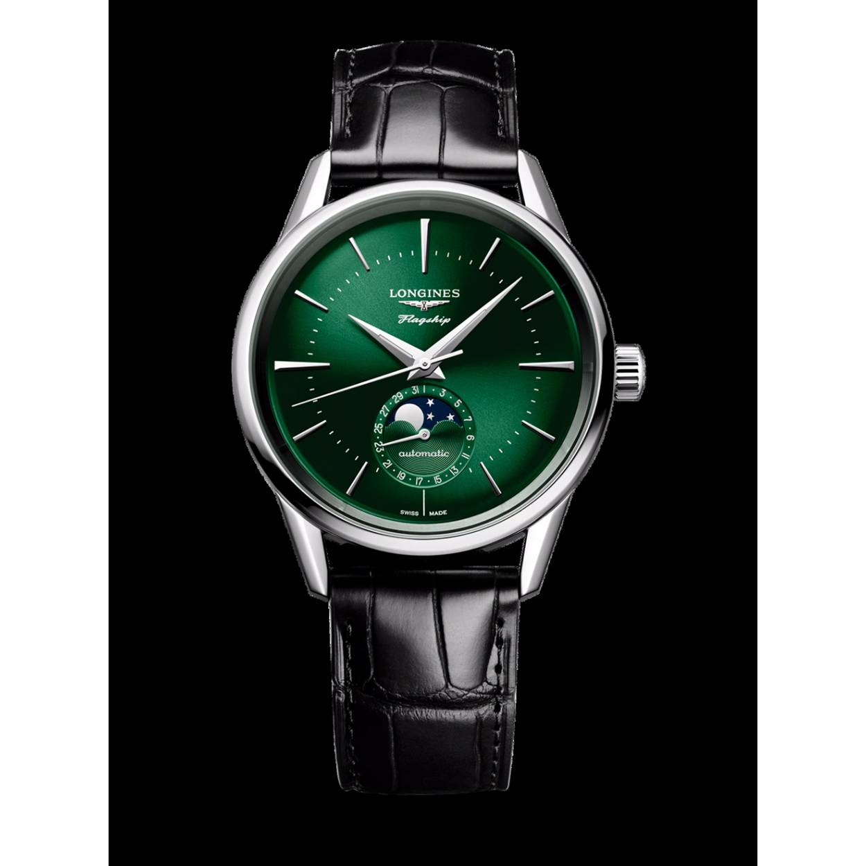 De Longines Flagship Heritage L48154022 is een elegante polshorloge met datumfunctie. De zilverkleurige band en een kastgrootte van 1 maken het een stijlvol accessoire. Het horloge is niet anti-allergisch. Draag het bij formele of zakelijke gelegenheden voor een verfijnde look. Perfect voor wie tijdloze elegantie waardeert.