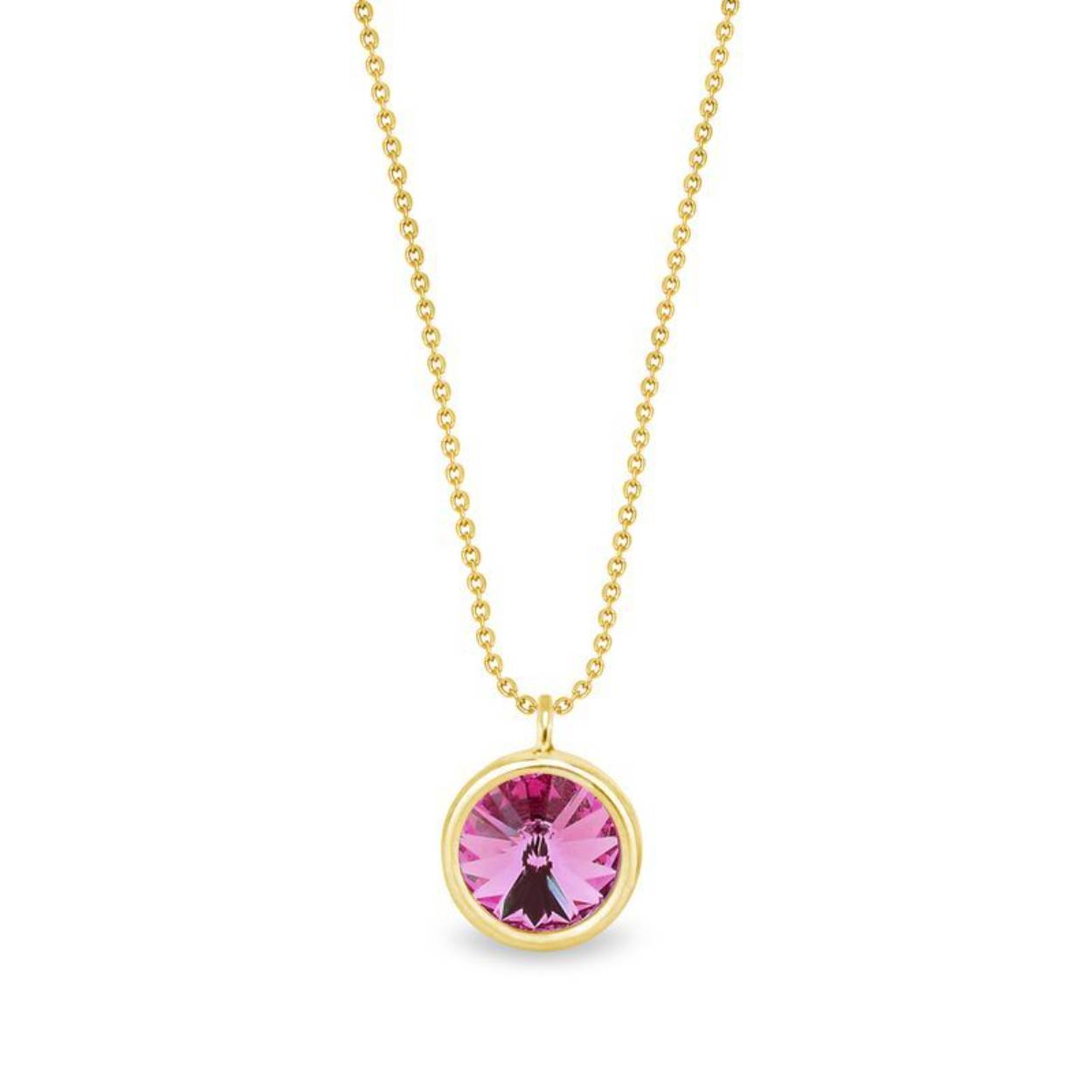 Dit collier is van het merk Spark Jewelry en is gemaakt van echt zilver met een gold coating.