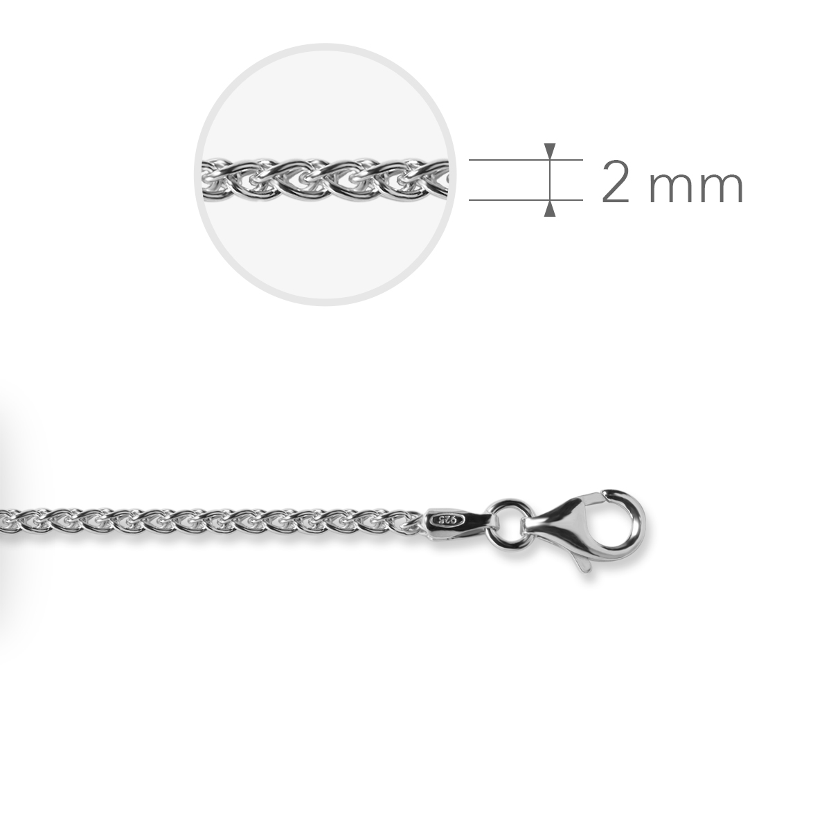 Gisser Jewels Zilver collier zilver VS45