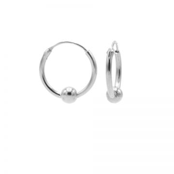 Hoops Symbols Feather II Silver