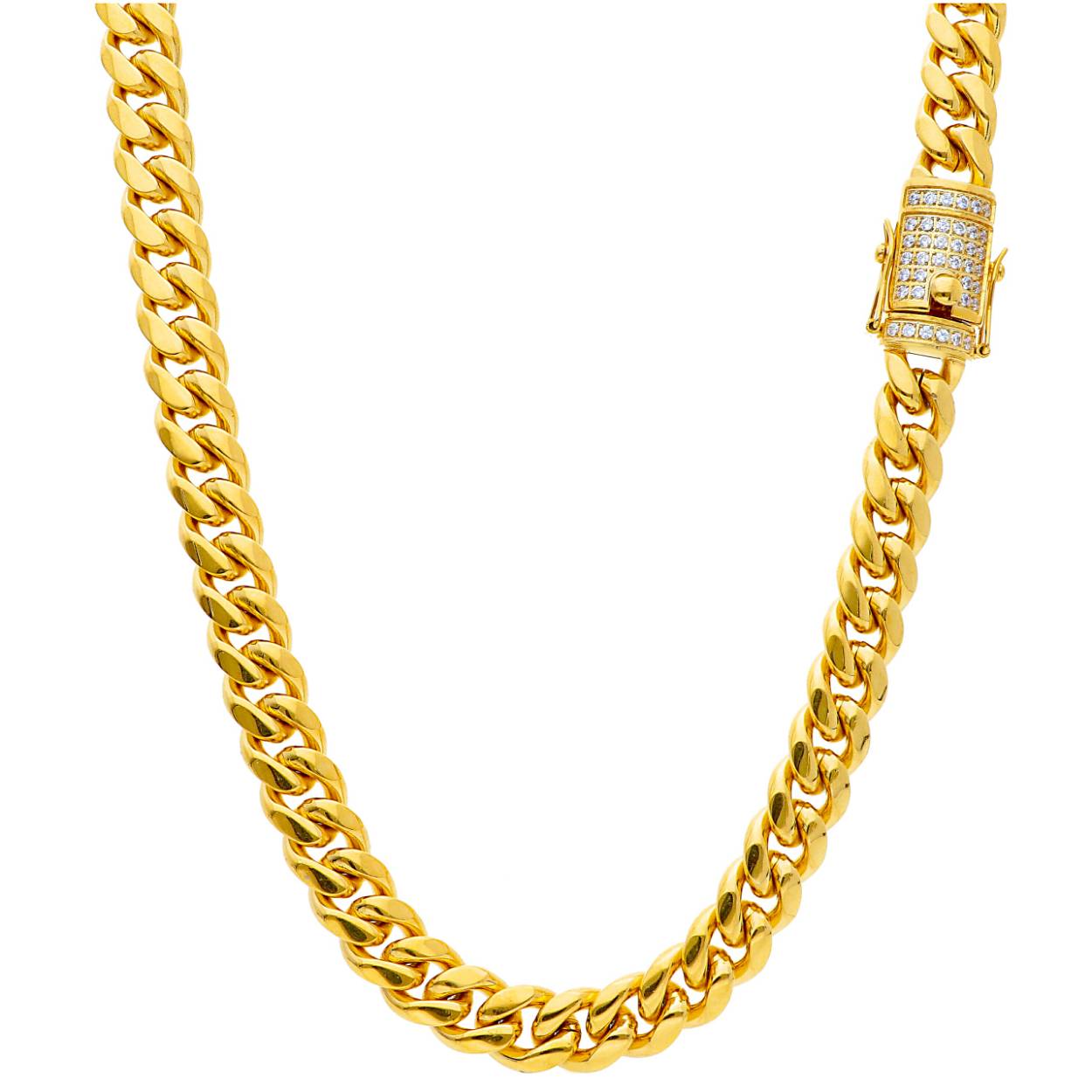 Ketting staal plaqué heren/dames