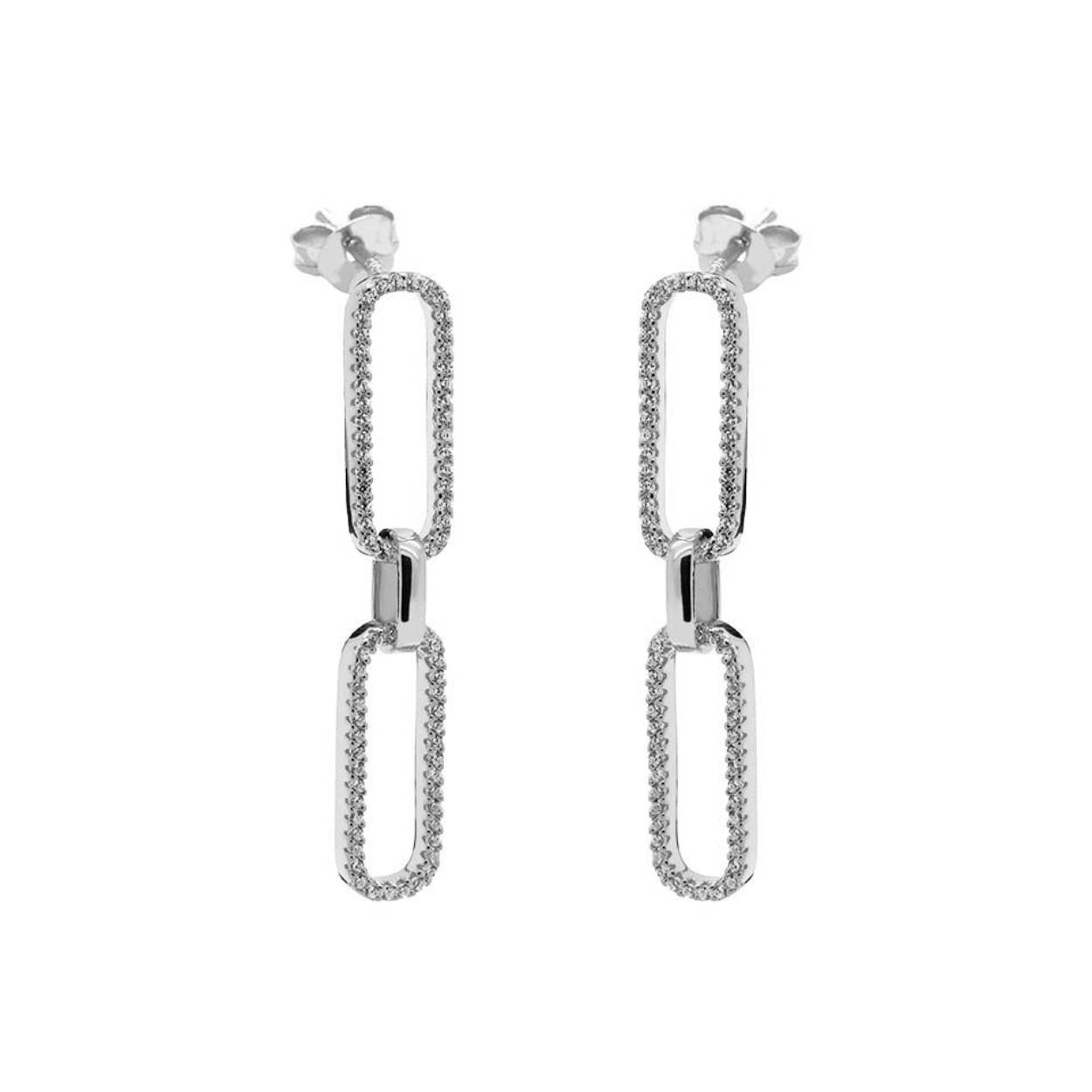 Karma Jewelry XL Double Zirconia Oval Silver