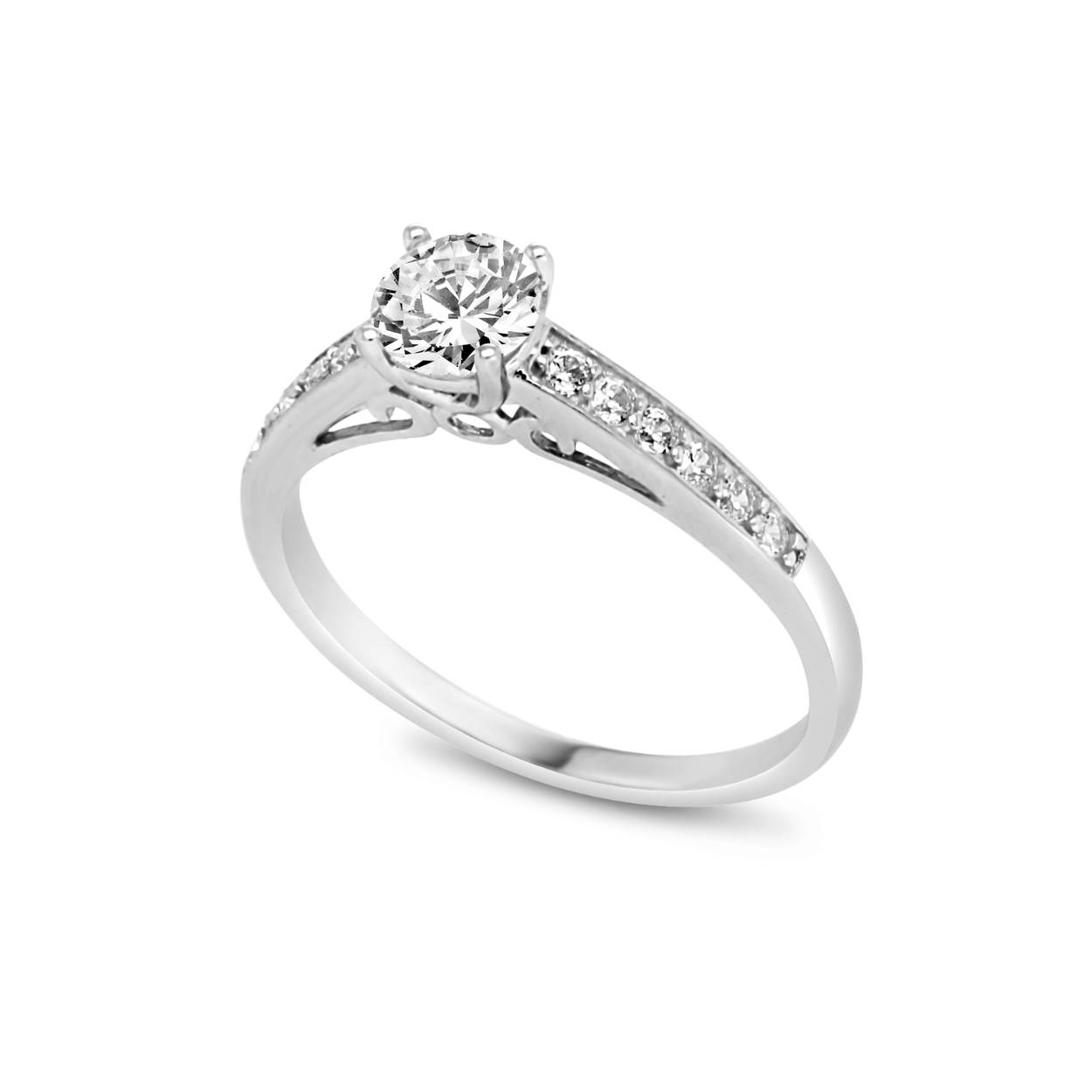 Zilveren ring met zirkonium van Silver Rose
Maat 58 (wij bestellen deze ring graag in uw maat, neem hiervoor contact op met ons!)
