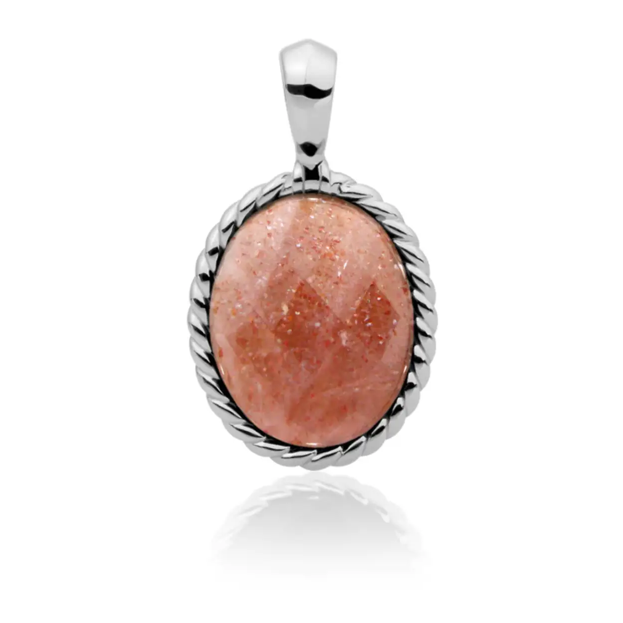 Twist Pendant | Sunstone