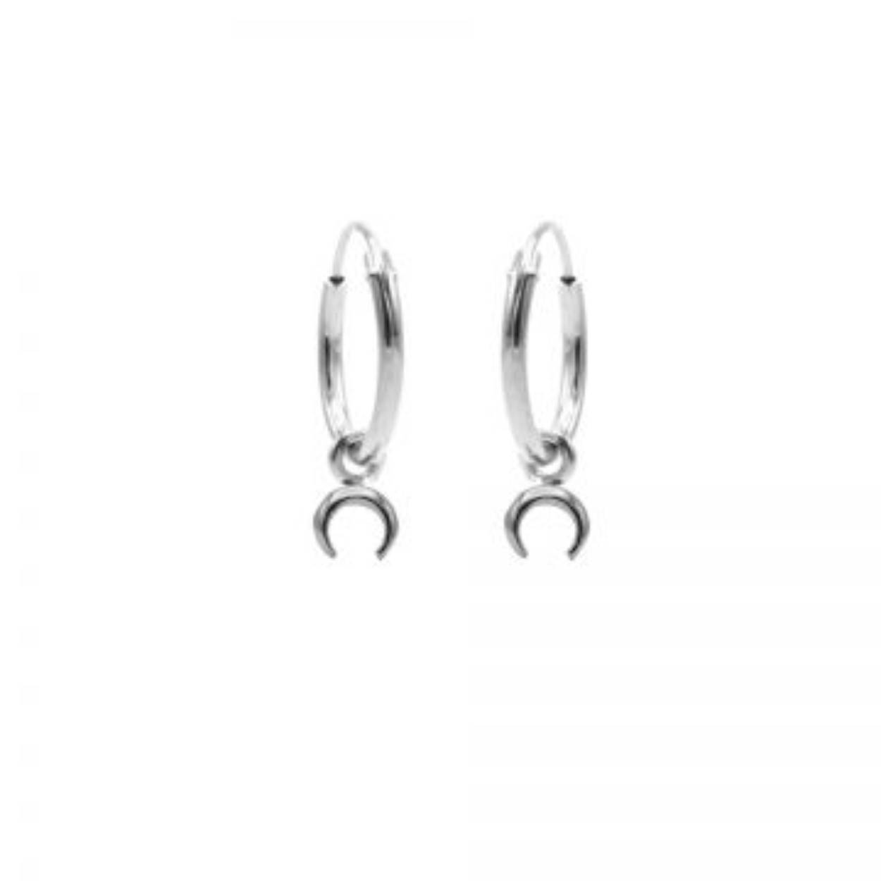 Hoops Symbols Mini Tigertooth Silver