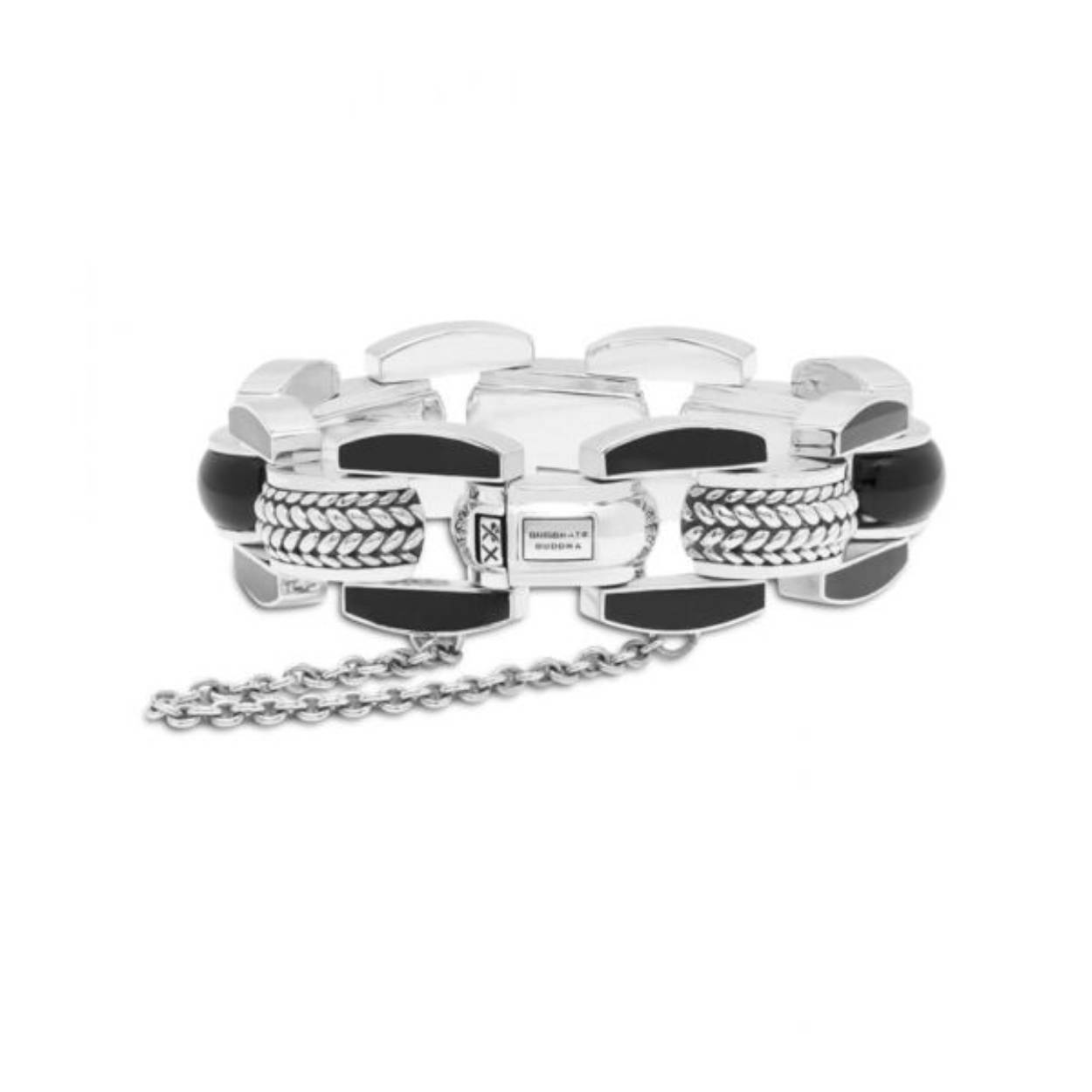 042F  the batul black onyx limited bracelet silver