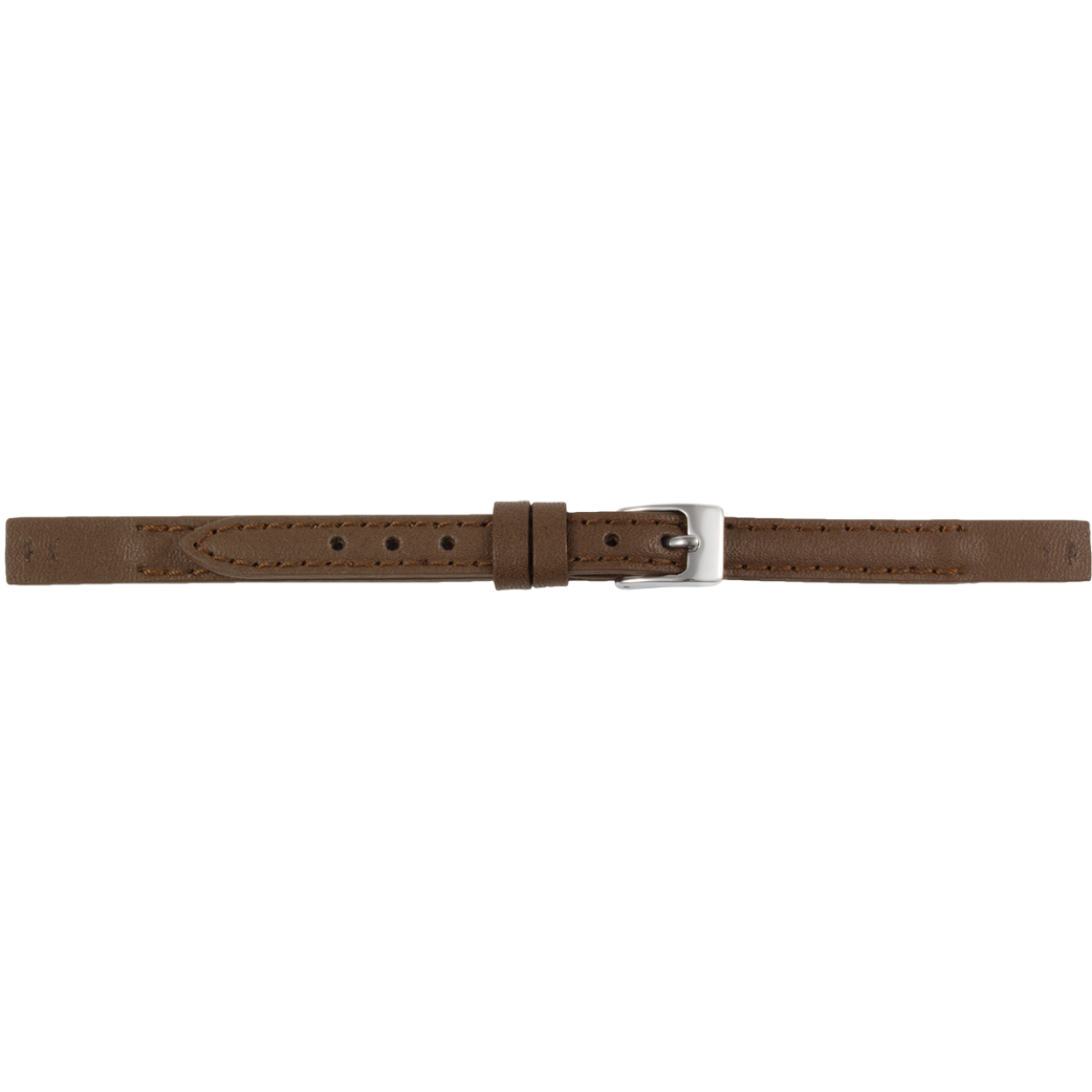 Horlogeband bruin 6mm speciale aanzet