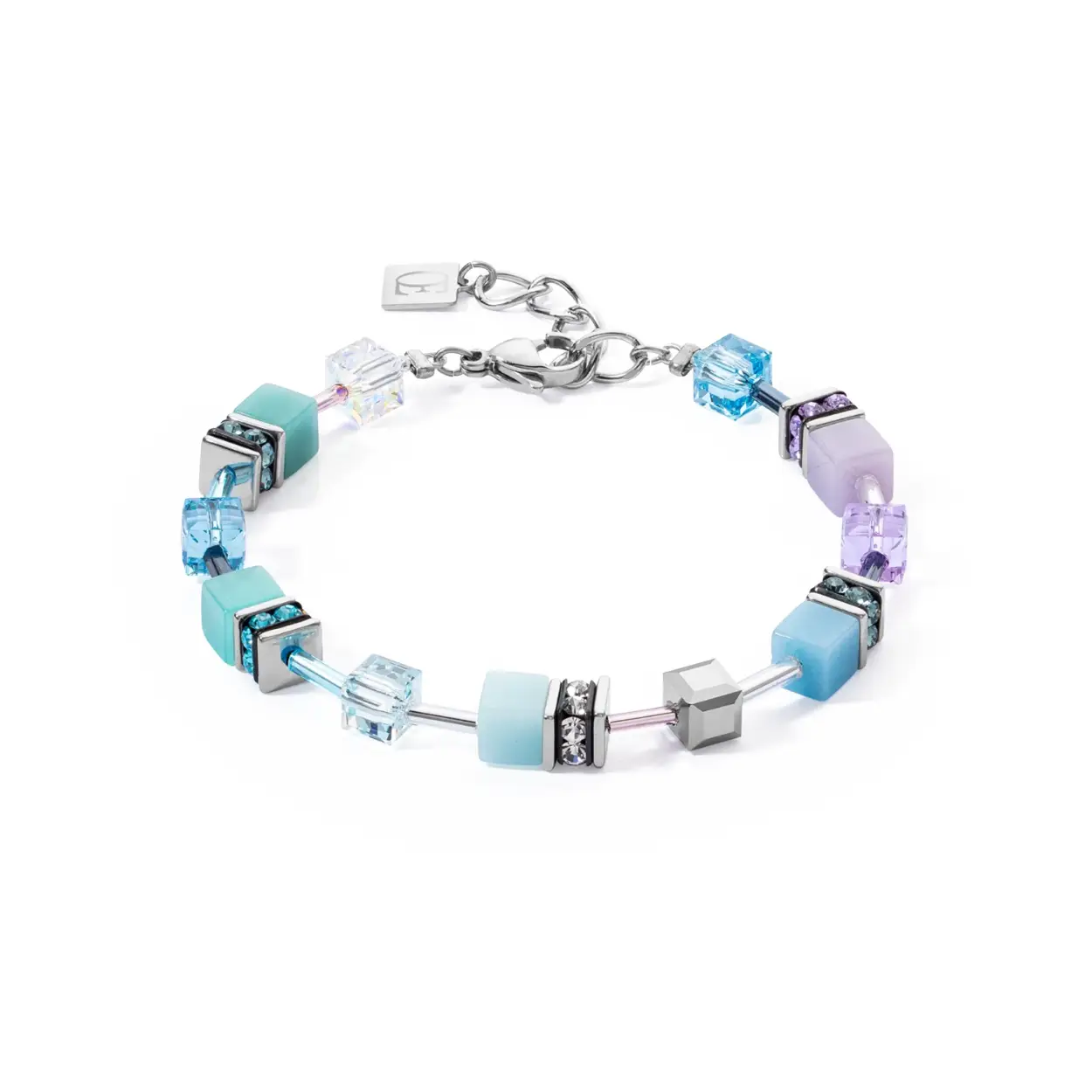 Coeur de Lion armband met polaris en swarovski kristallen