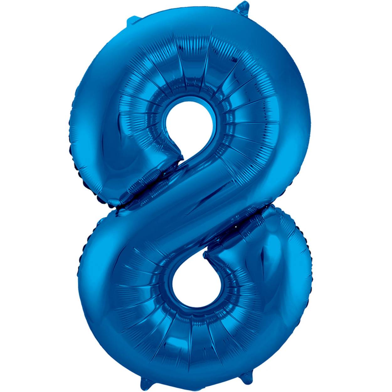 Blauwe Folieballon Cijfer 8 - 86cm. Inhoud: 1 folieballon. Kleur: Blauw. Bijvoorbeeld te gebruiken tijdens de volgende feestgelegenheid/feestgelegenheden: Verjaardag, Jubileum en Kinderfeestje. Deze folieballon is 34 inch/86 cm. Het artikel is gemaakt van folie.