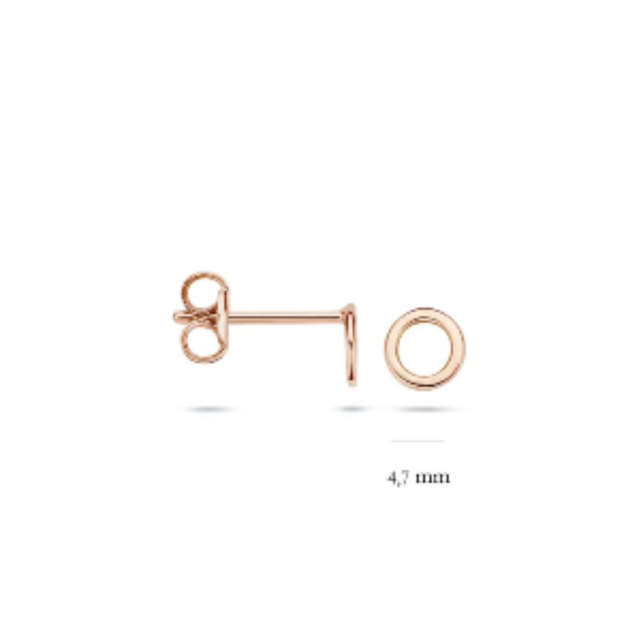 BLUSH OORSTEKERS ROSE GOUD 14KT 7215RGO