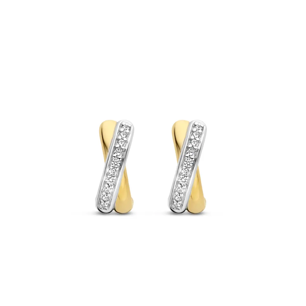 13 mm Zilver Verguld Zirkonia